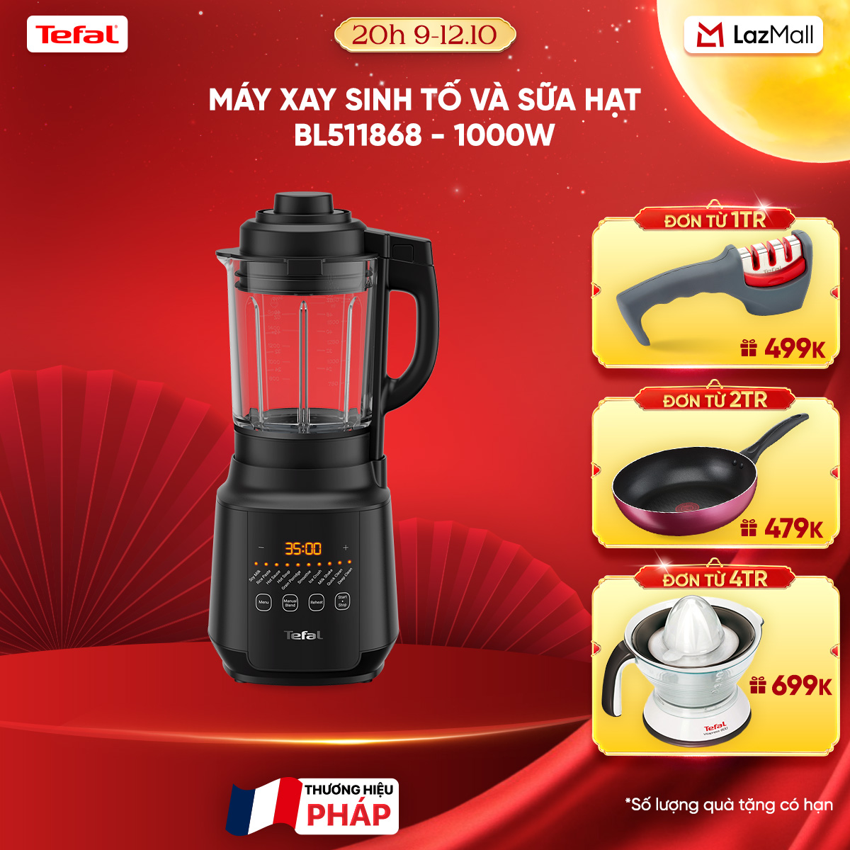Máy xay nấu đa năng Tefal Happy Cook Mix - BL511868