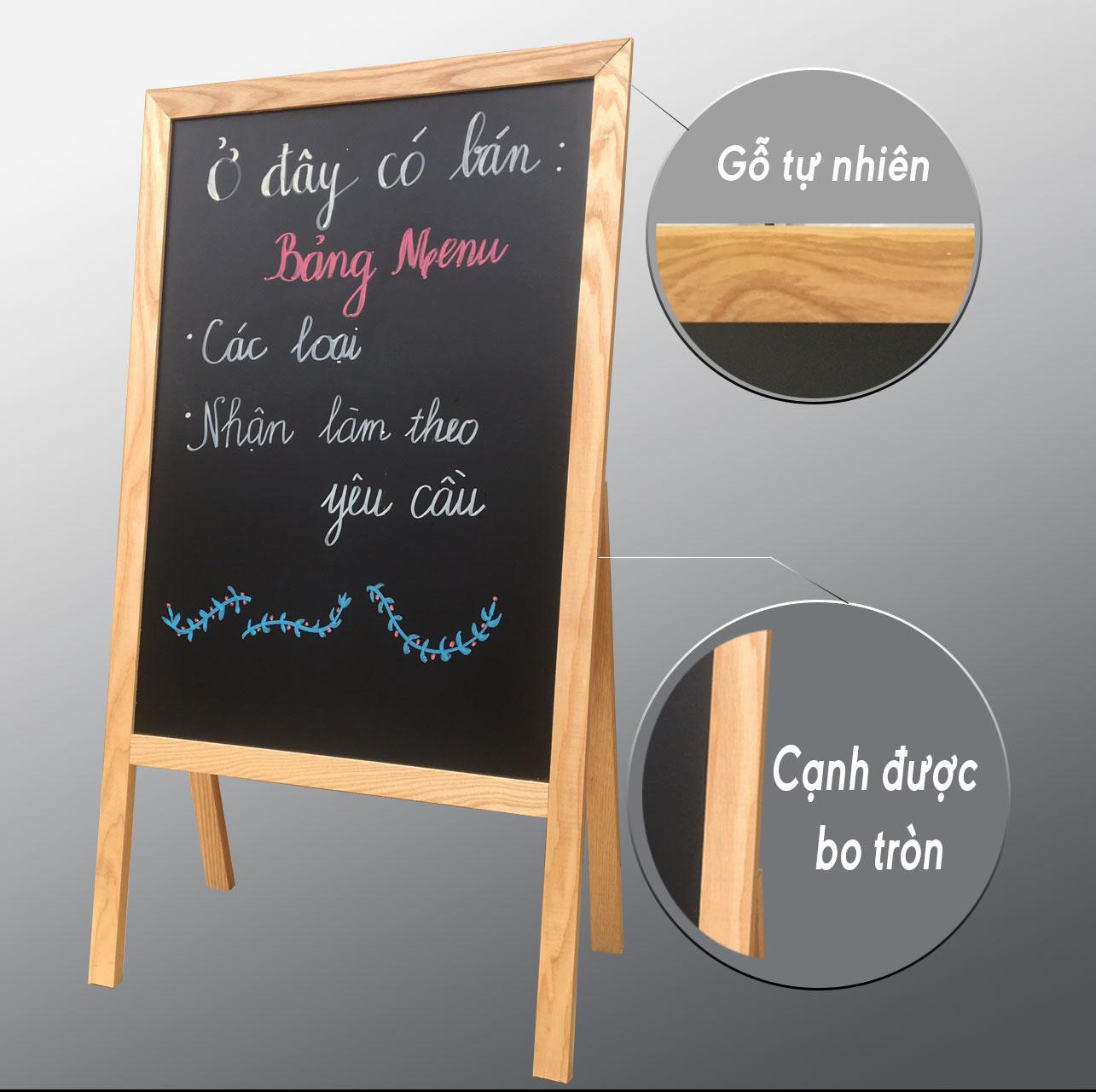 Bảng nhà hàng cafe 100% khung gỗ tự nhiên TẶNG KÈM BÚT HUỲNH QUANG.