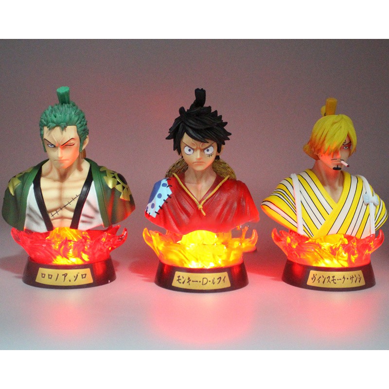 Mô hình Zoro luffy hải tặc mũ rơm có đèn led