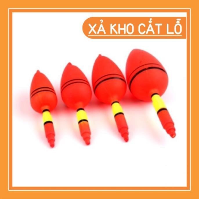 Phao câu cá phao câu lăng xê màu đỏ bầu to
