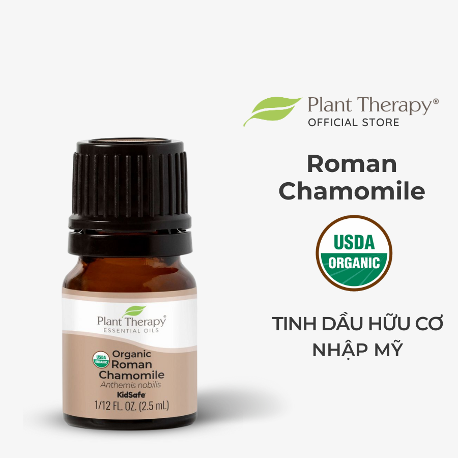 Tinh dầu hữu cơ Cúc La Mã Plant Therapy - Organic kidsafe essential oil 2.5mL