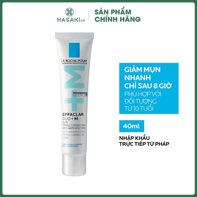 Kem dưỡng laroche-posay giảm mụn hiệu quả 40ml effaclar duo+ m hasaki sản phẩm chính hãng