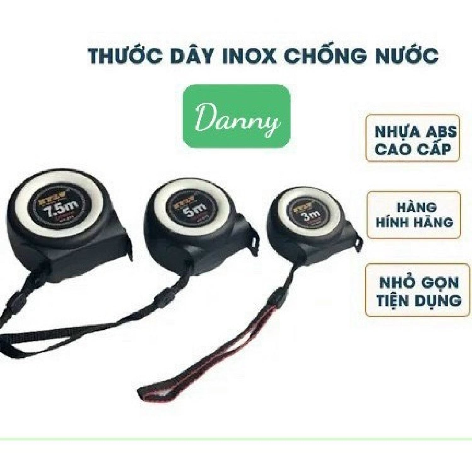 Thước dây tự hãm, đủ cỡ 3m, 5m, 7m, hàng chính hãng lᴏại 1