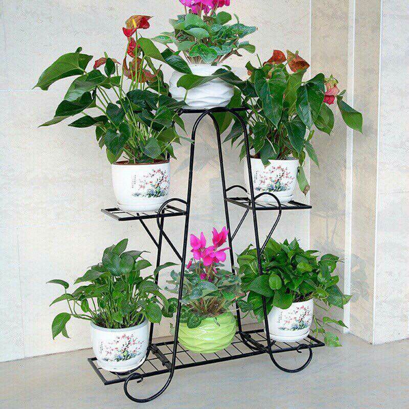 Kệ để cây cảnh chậu hoa 6 tầng nghệ thuật bằng sắt siêu bền đẹp - 15448