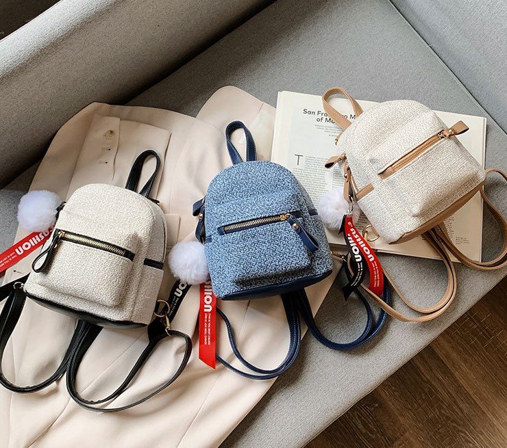 Balo mini cao cấp chất canvas xịn