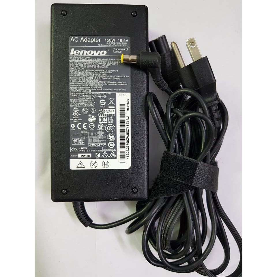 Nguồn Sạc Adapter Lenovo 150W 19.5V 7.7A + Dây nguồn - Model PA-1151-11VA