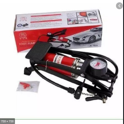 Bơm đạp chân mini tiện dụng, bơm hơi ô tô, xe máy, xe đạp, bơn bóng, ...