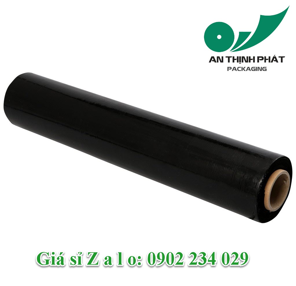 Màng quấn pe màu đen khổ 50cm nặng 2kg loại 1
