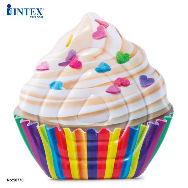 Phao bơi bánh Cupcake INTEX 58770 - Phao bơi cho bé, Phao bơi trẻ em, người lớn, phao hình