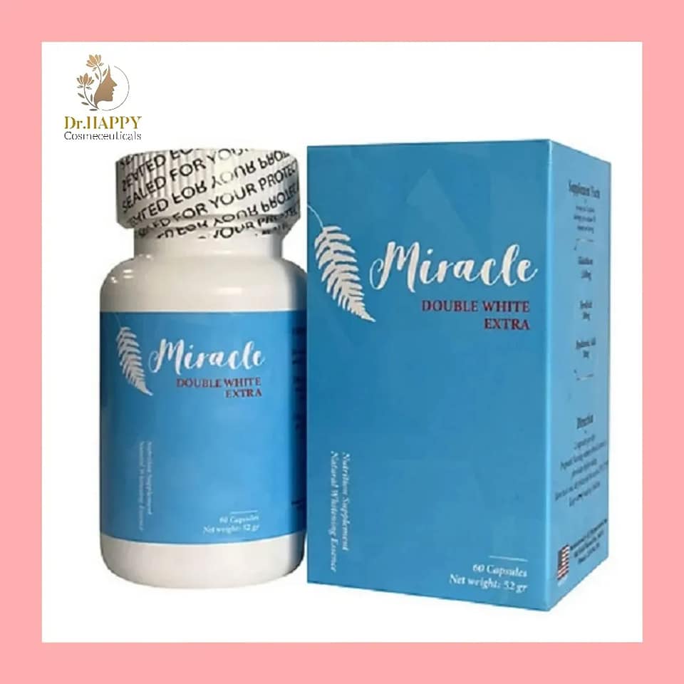 Viên uống trắng da miracle double white extra