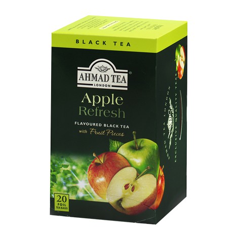 Trà Đen Túi Lọc Ahmad Apple Refresh - Trà Ahmad Táo Hộp Giấy Bao Thiếc 40g