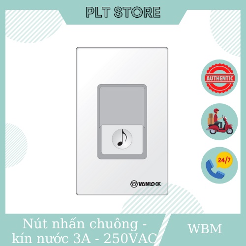 Nút nhấn chuông - kín nước 3a - 250vac ~ 50hz sino wbm