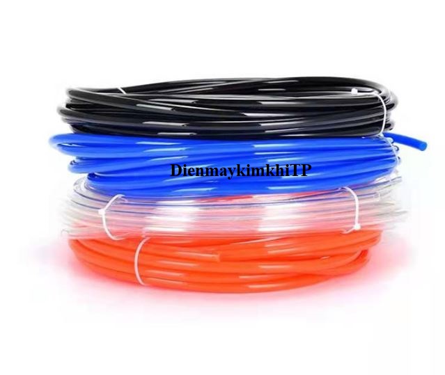 Dây hơi khí nén, ống hơi khí nén Đài Loan mầu trắng trong đường kính 5*8mm, dây hơi dây khí ống hơi phi 8