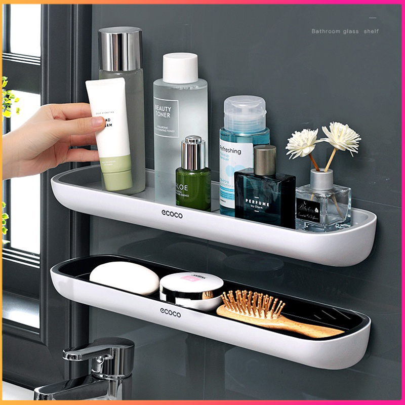 Kệ để đồ phòng tắm đa năng, kệ nhà bếp dán tường cao cấp ecoco - ecoco 1923