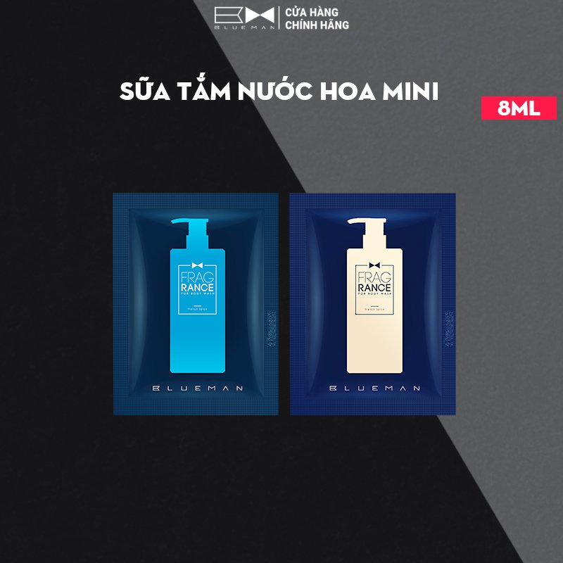 Sữa tắm nước hoa nam mini, size du lịch 8ml blueman