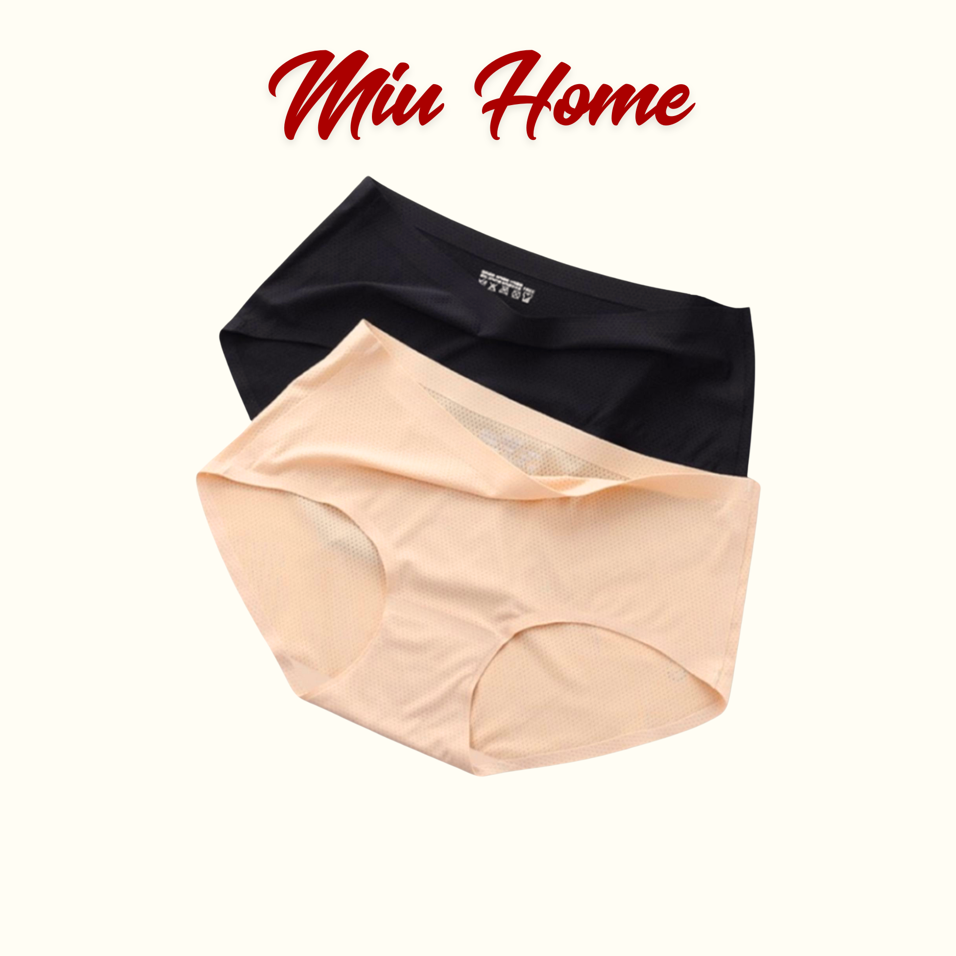 Set 5 quần lót nữ MIUHOME đúc su thun lạnh thông hơi không đường may