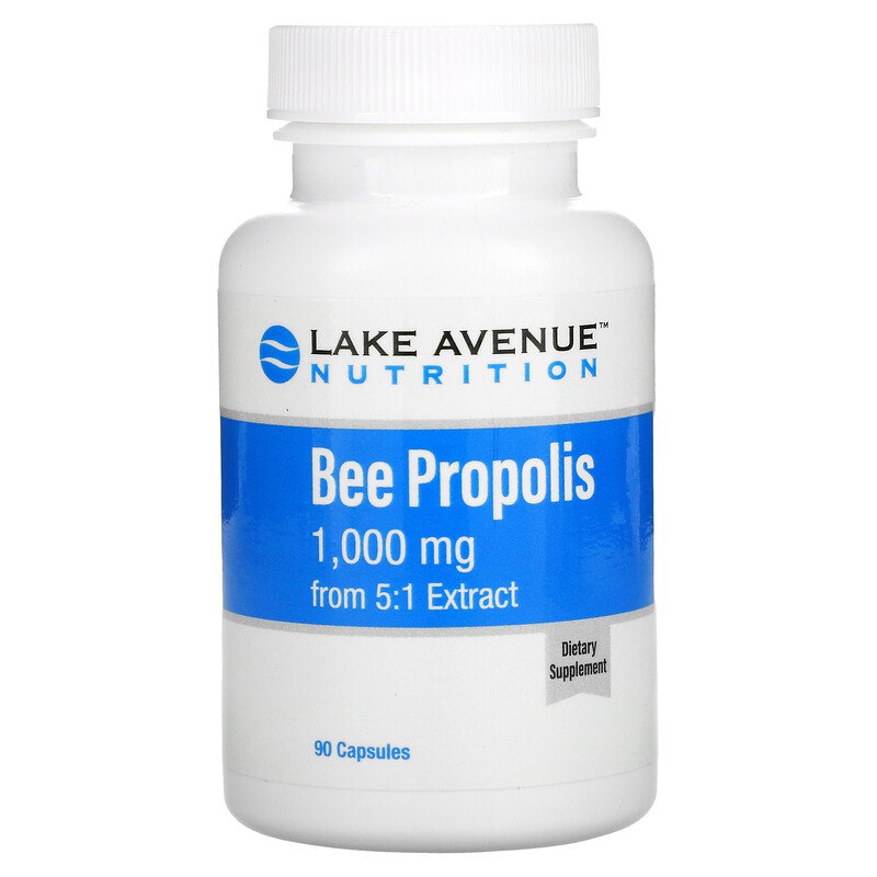 Keo ong, lake avenue nutrition, bee propolis, 5:1 extract, equivalent to 1,000 mg, 90 capsules