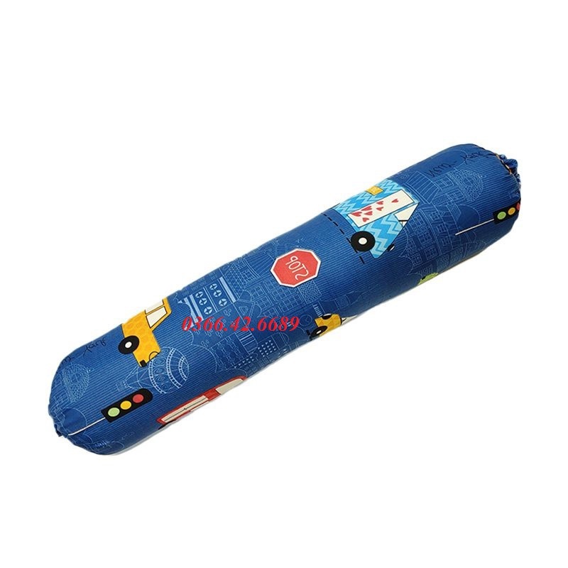 (Siêu rẻ) Vỏ gối ôm poly cotton mẫu Oto Xanh, áo gối dài nhiều mẫu đẹp, bao gối ôm người lớn 30x100cm có dây dù rút kéo