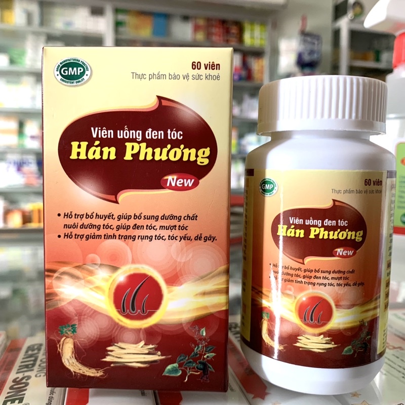 Viên uống đen tóc Hán Phương hộp 30v