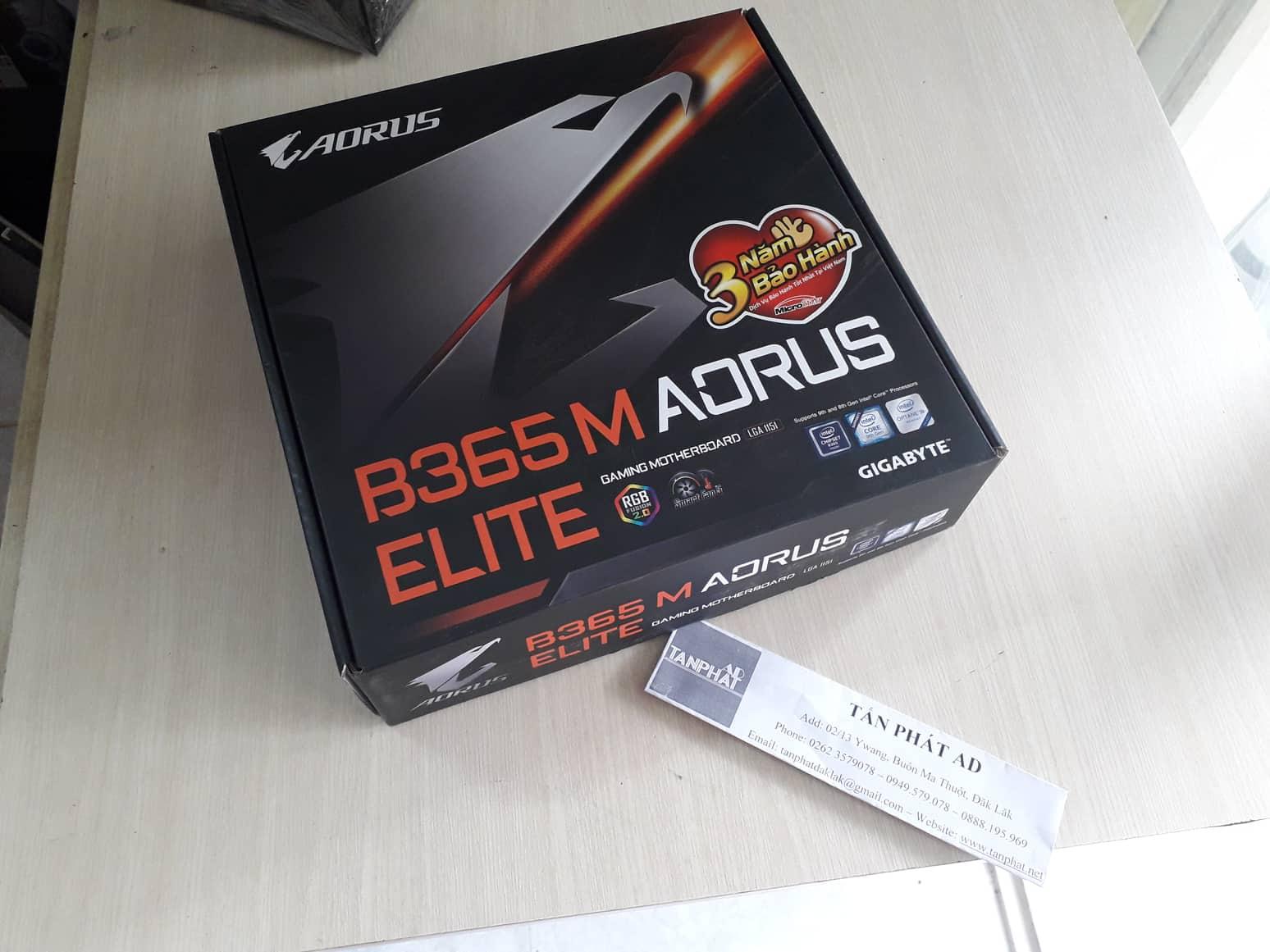 Mainboard gigabyte b365m aorus elite mới