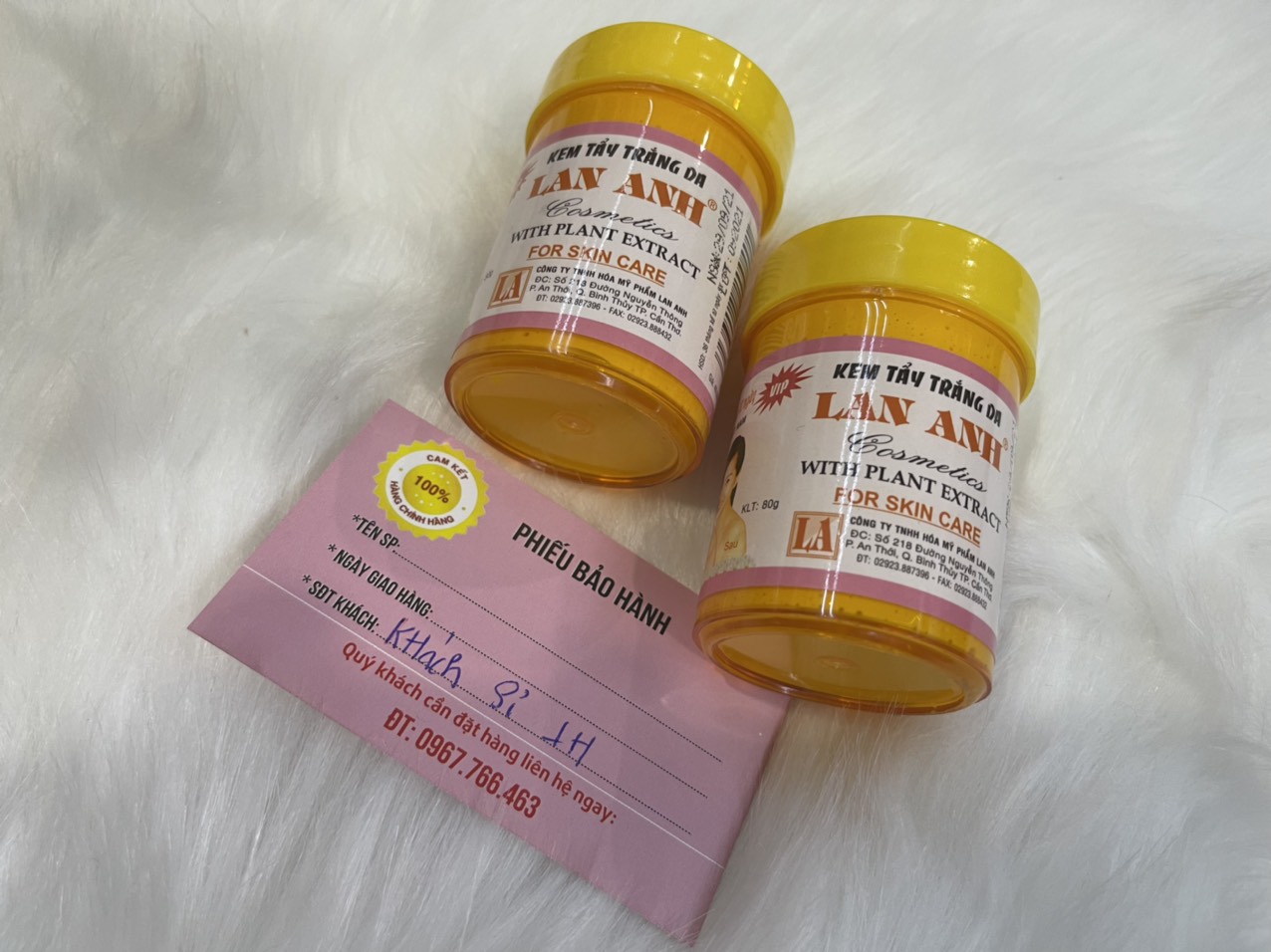 Hai hộp Kem Tẩy trắng Lan Anh