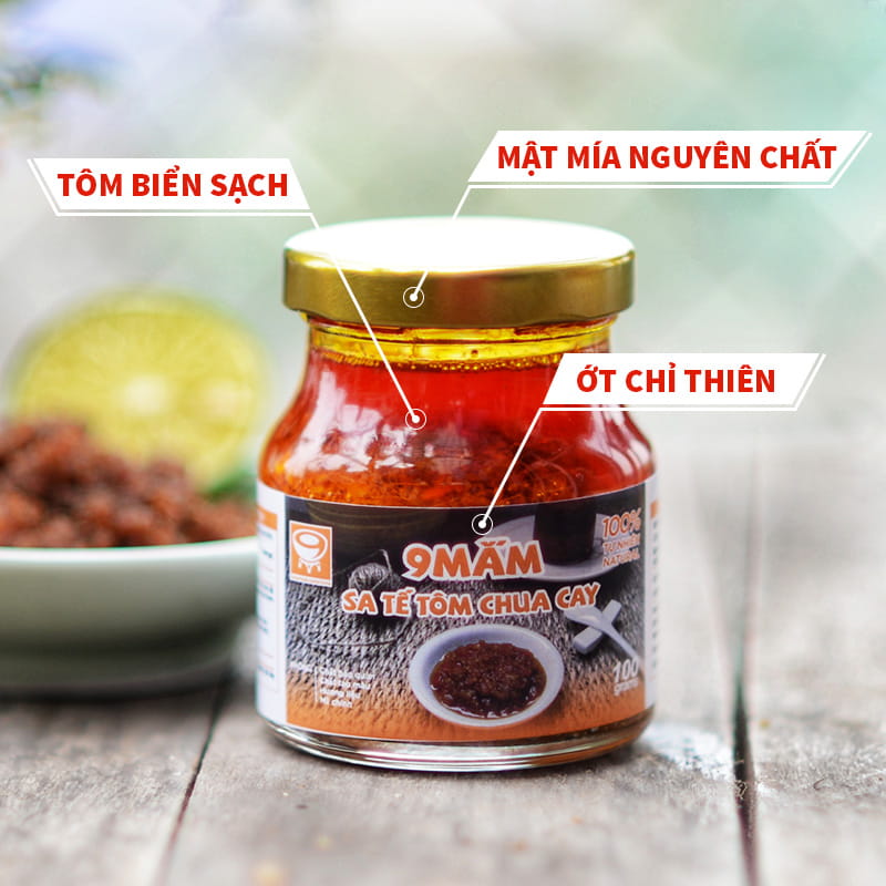 Sate tôm chua cay 100gr - 9mắm