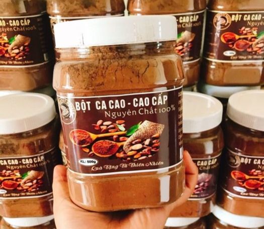 Bột Ca Cao Nguyên Chất Đăk Lăk  [ Hũ 500Gram ] LOẠI  1