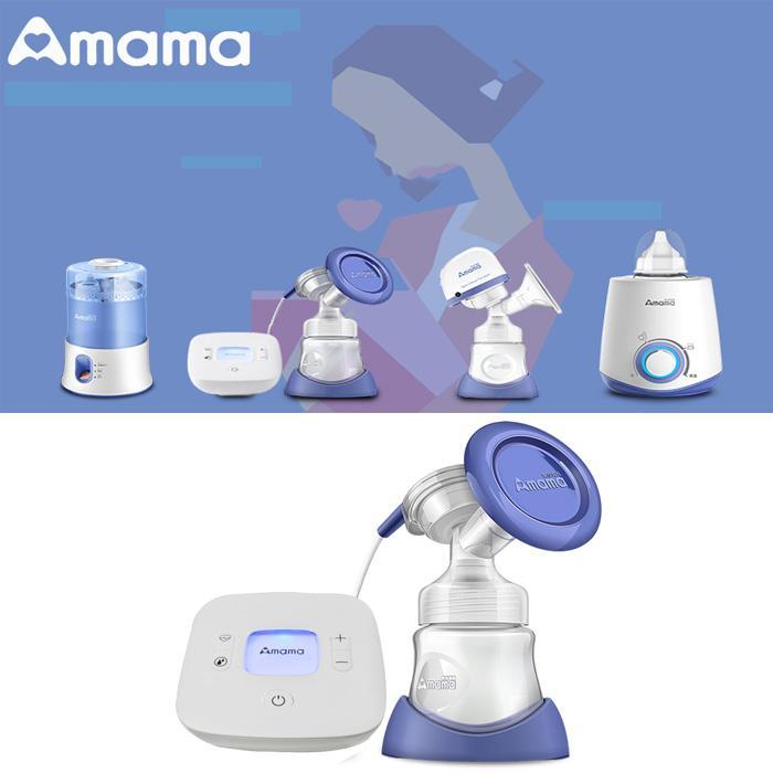 Máy hút sữa mẹ Amama-Thiết kế cho sữa chảy trực tiếp từ phễu silicon vào bình sữa-giảm cơn đau tức ngực do đầy sữa-An toàn cho mẹ và bé-,sản phẩm không thể thiếu đối với mẹ thông thái sale sốc 50%, giao hàng toàn quốc tại May Store 2