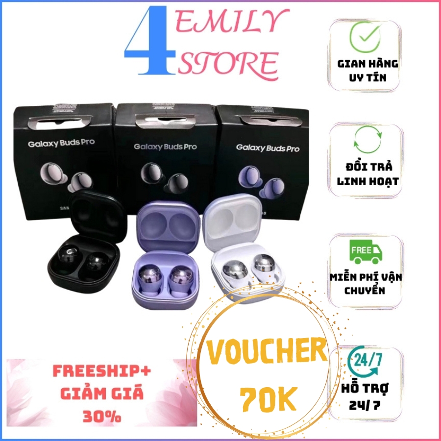 {Freeship+Tặng ốp}TAI NGHE BLUETOOTH galaxy BUDS PRO R190.CHỨC NĂNG KHỬ TIẾNG ỒN ĐẲNG CẤP. tai nghe nhét tai không dây cao cấp. tích hợp mic. pin trâu. chất lượng sản phẩm đã được khẳng định bởi người tiêu dùng. 4EMILY