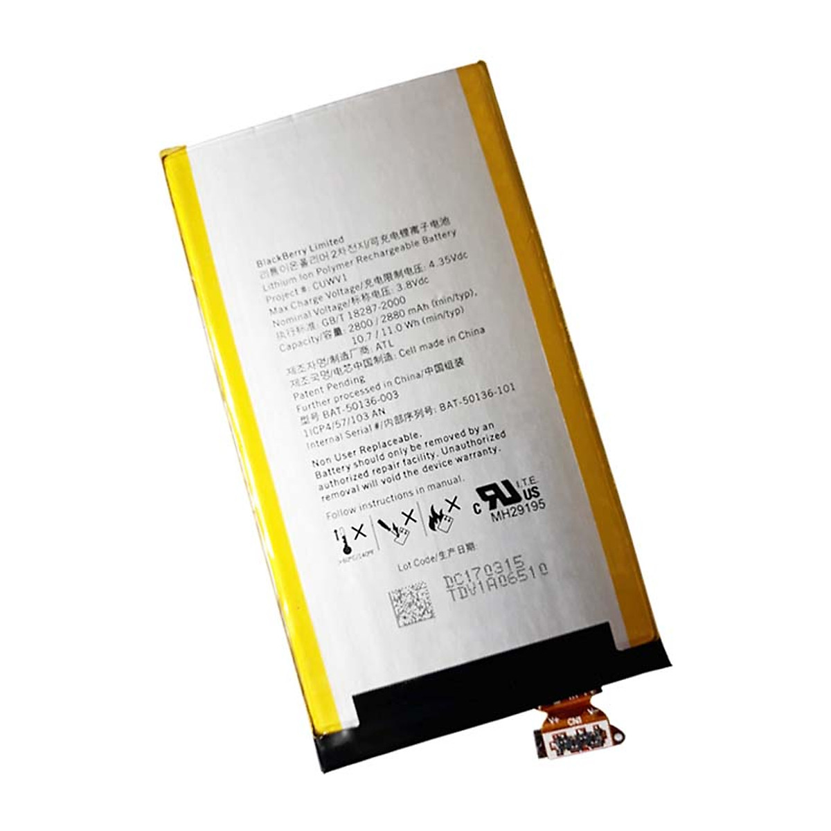 [HCM]Pin dành cho Blackberry Leap Z20 2880mAh