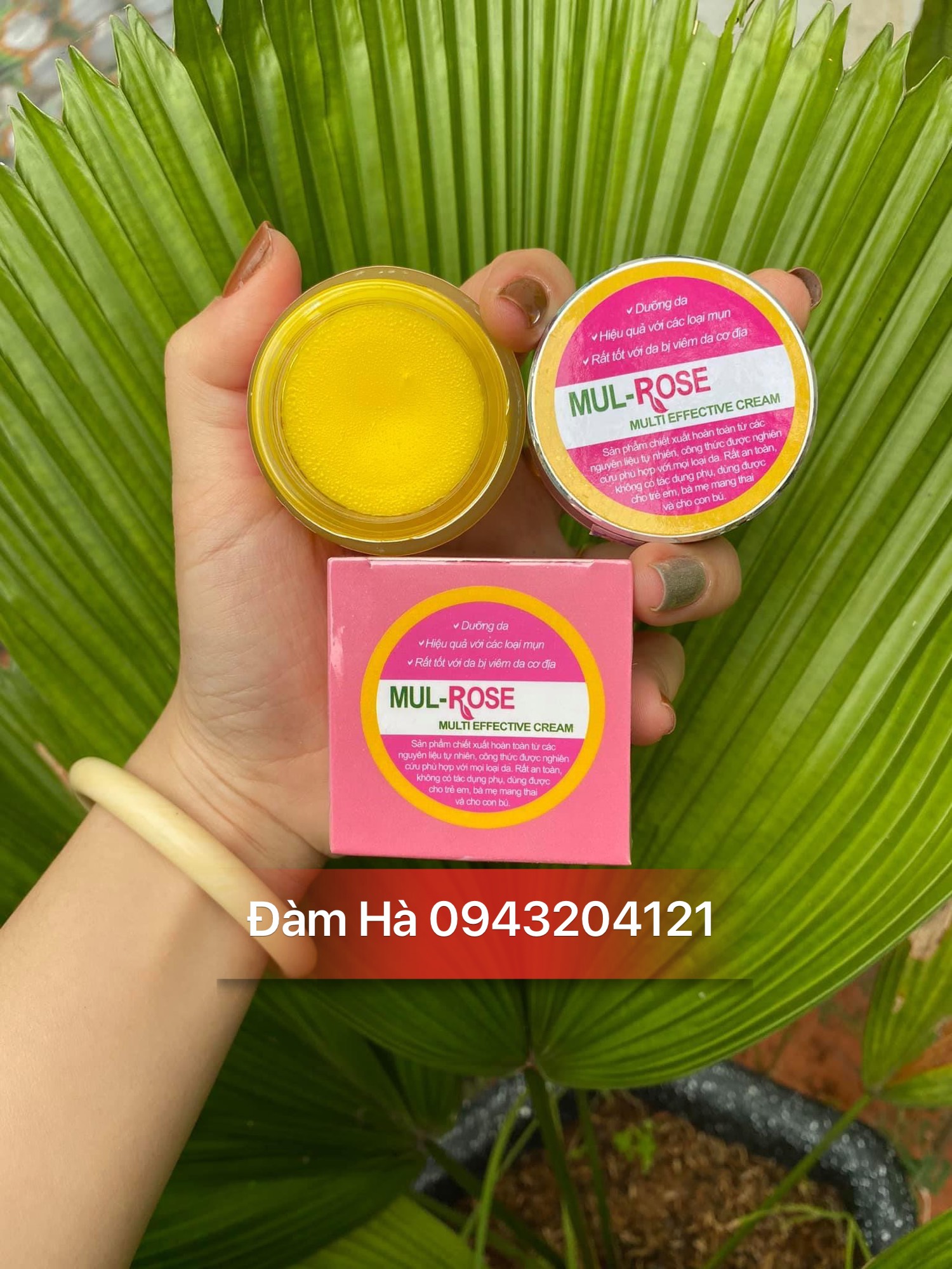 Kem bôi da mulrose viêm da cơ địa  rạn da  kem nghệ mul rose hết mụn  nứt gót chân 30gr - Kem mul rose