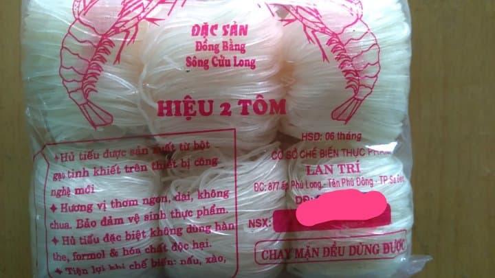 HỦ TIẾU KHÔ SA ĐÉC 1 KG (khoảng 12 vắt)