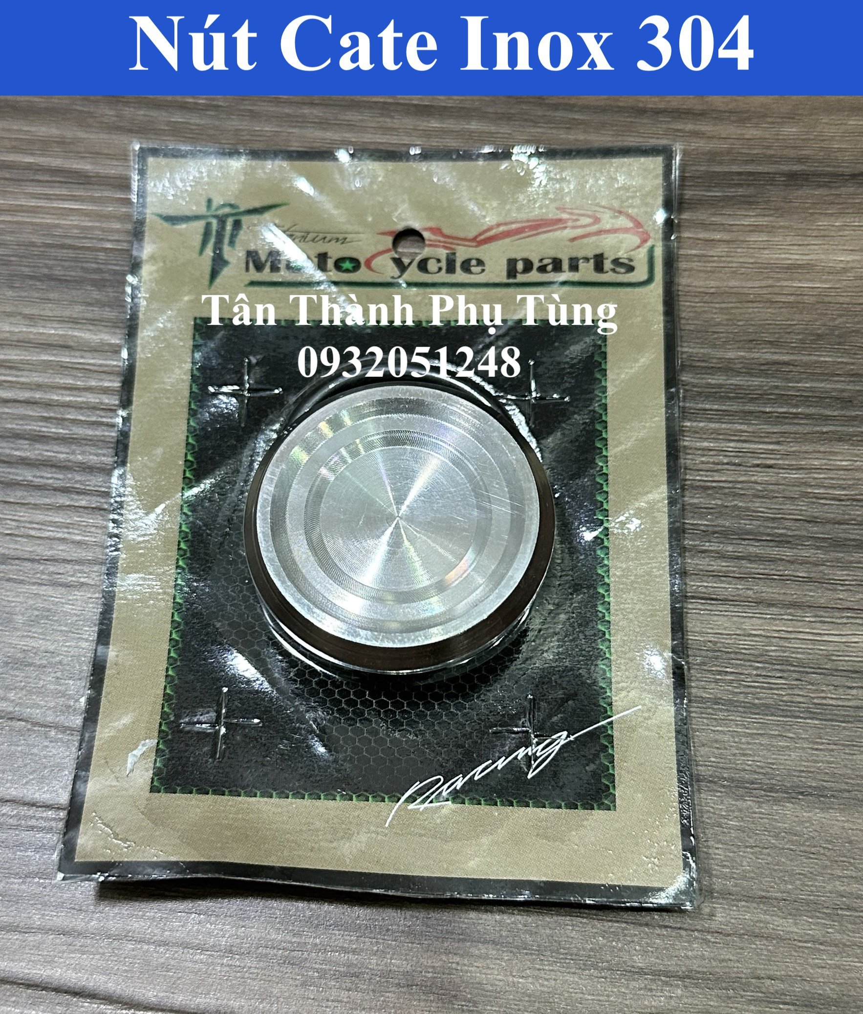Nút cate, carte inox 304 dream, wave, future loại dày