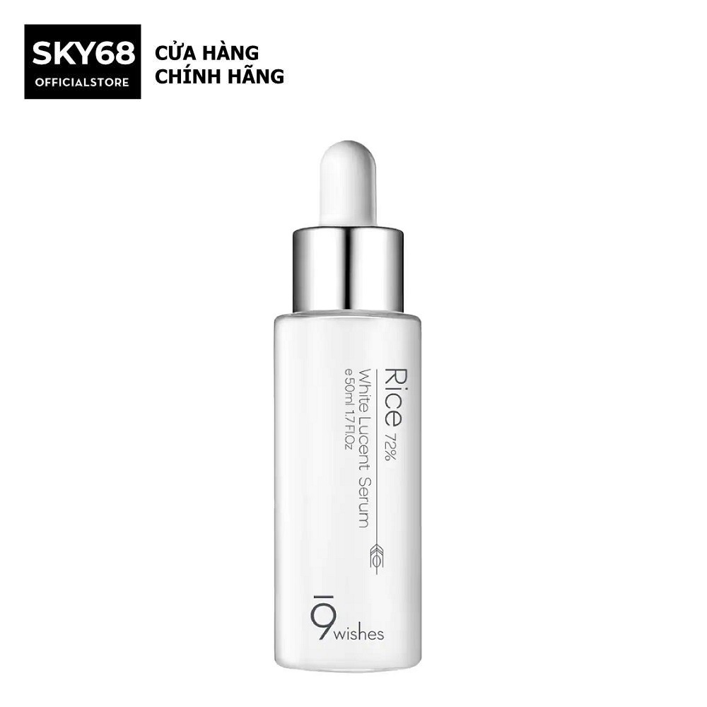 Tinh chất dưỡng trắng da từ gạo 9 wishes rice 72% white lucent serum 50ml