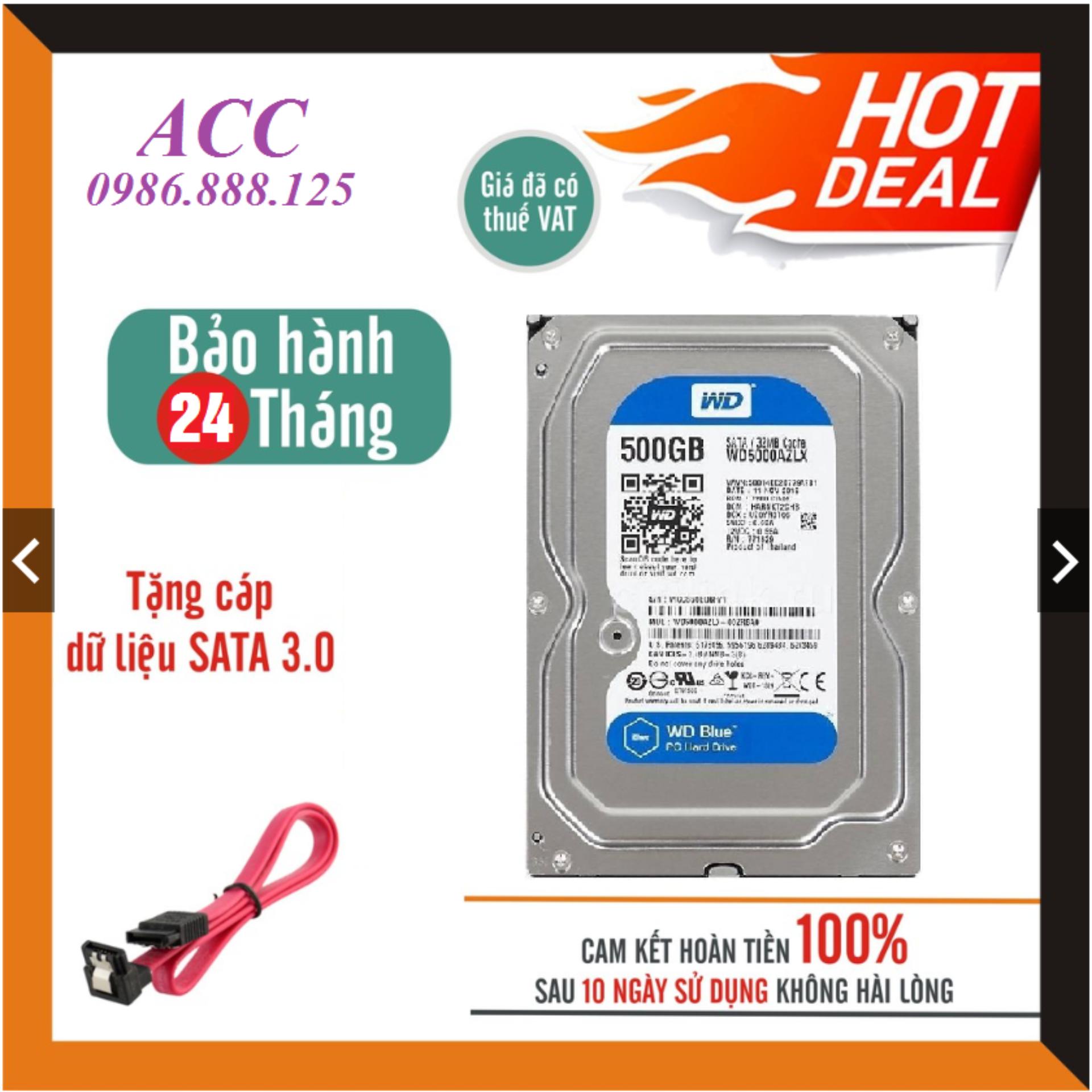 Ổ Cứng ( HDD ) Western Caviar Blue 500GB dúng cho Máy tính để bàn - Hàng Nhập Khẩu