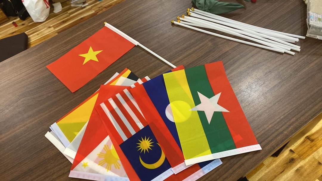 Combo 11 lá cờ của 11 nước đông nam á