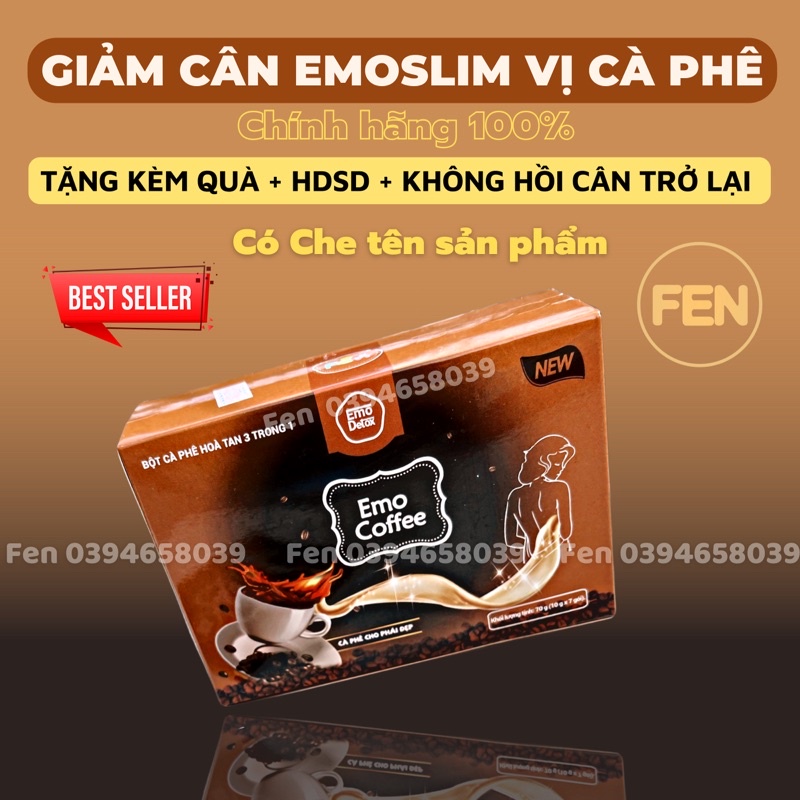 Emoslim cà phê giảm cân vị cà phê detox trái cây hỗ trợ giảm cân giam can slim sấy khô cà phê giảm cân emoslim