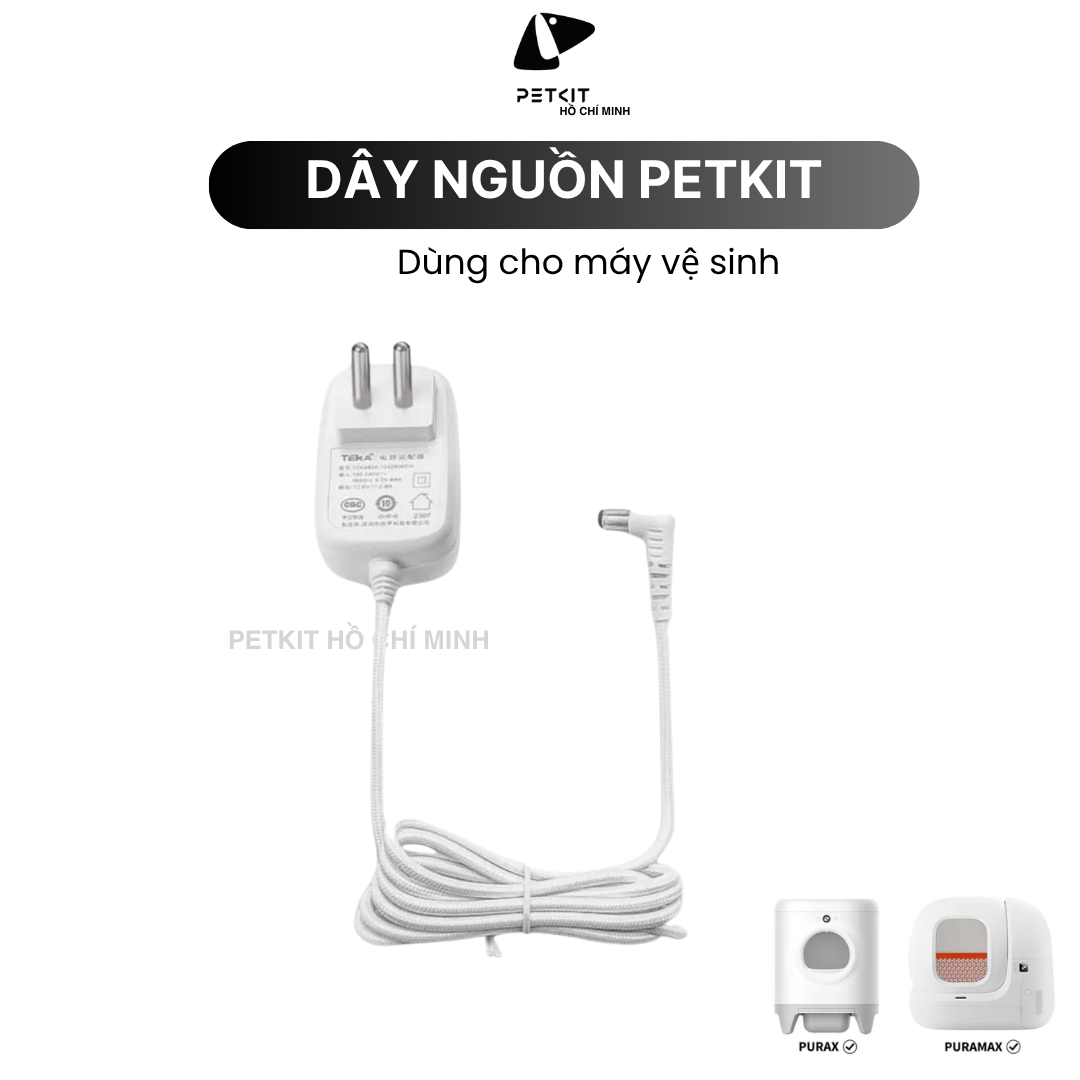 Bộ dây cáp nguồn dùng cho Máy vệ sinh tự động Petkit Pura Max 2024 - Max Clean