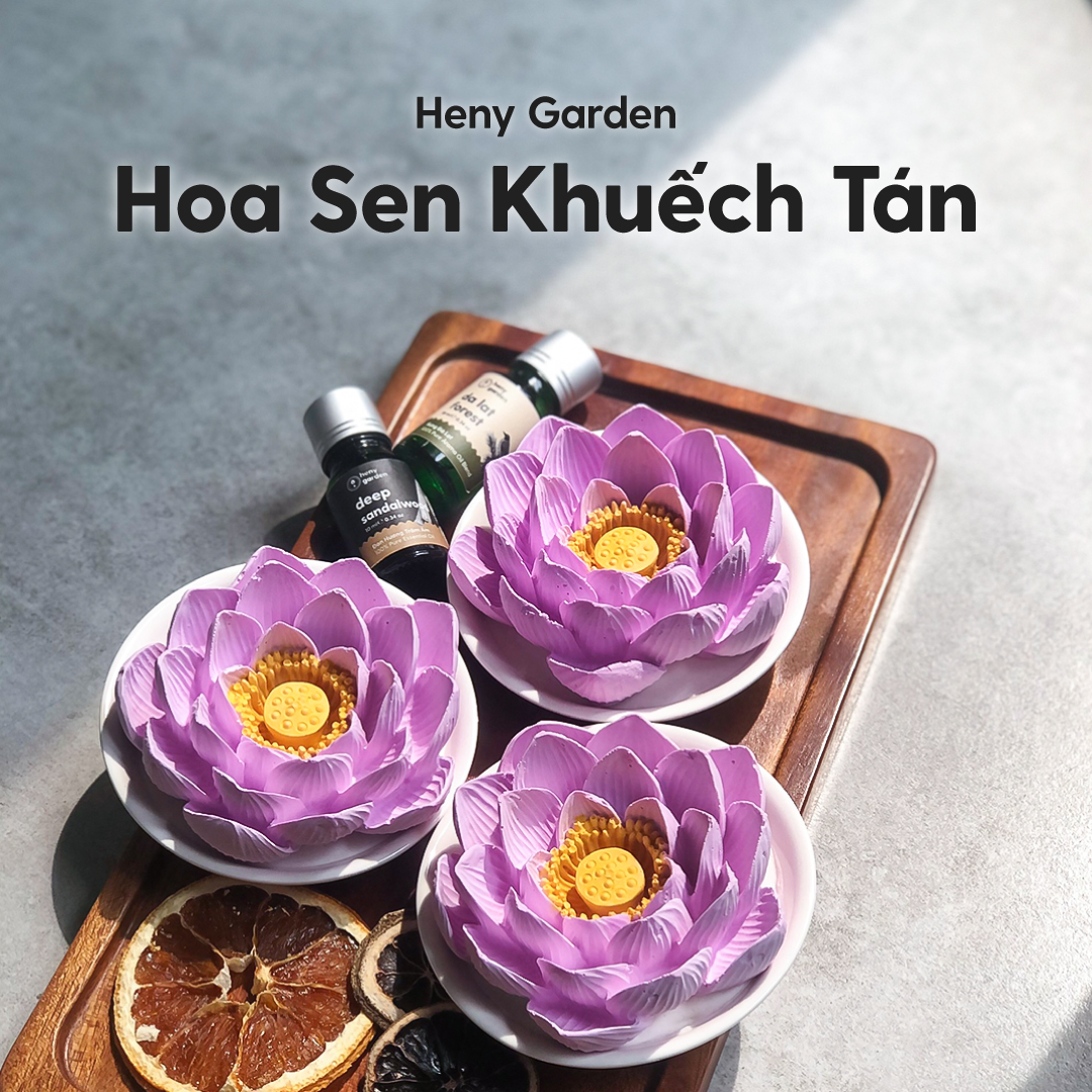 Đá Khuếch Tán Tinh Dầu Hoa Sen Thơm Phòng Thanh Lịch HENY GARDEN