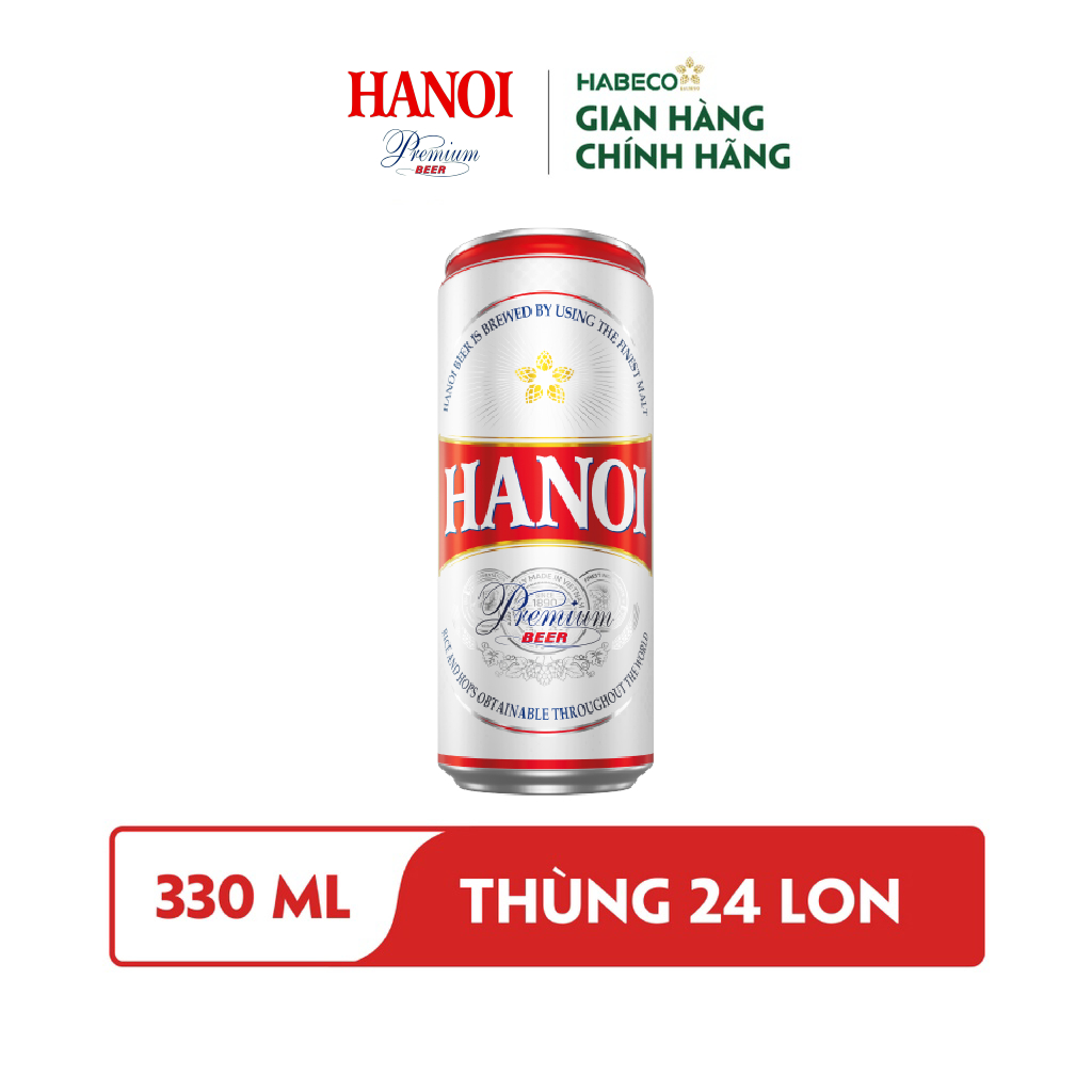 [GIFT] Combo 2 lon Bia Hà Nội Premium - HABECO (330ml/lon)