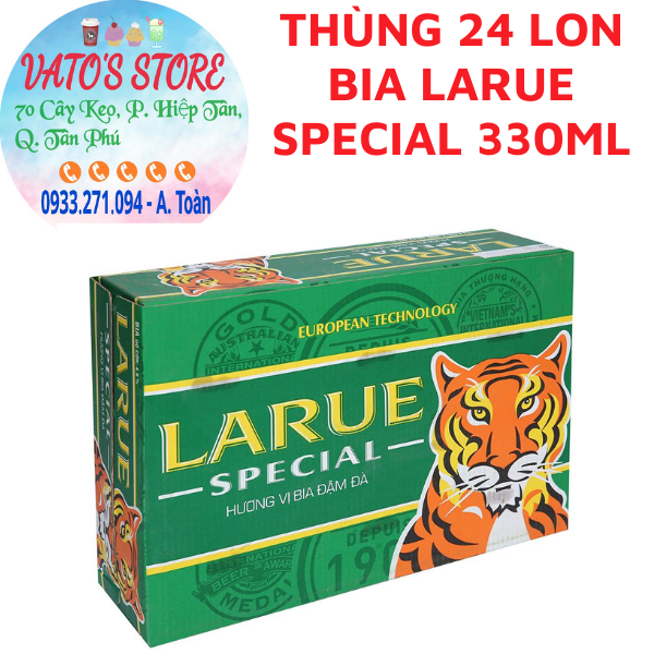 Thùng 24 lon bia larue special 330ml/lon / lốc 6 lon bia larue special 330ml