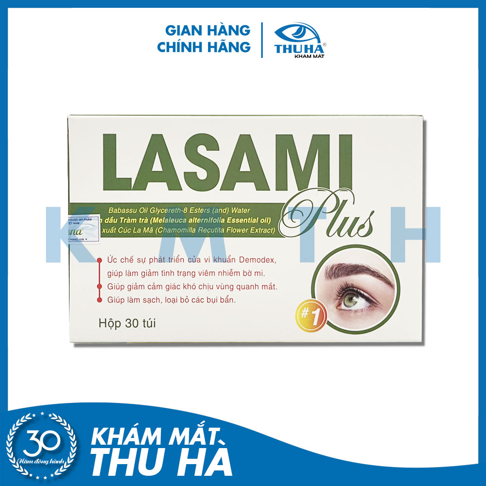 Gạc lau mi mắt LASAMI Plus - sản phẩm chuyên dụng cho người bị viêm bờ mi, khô mắt