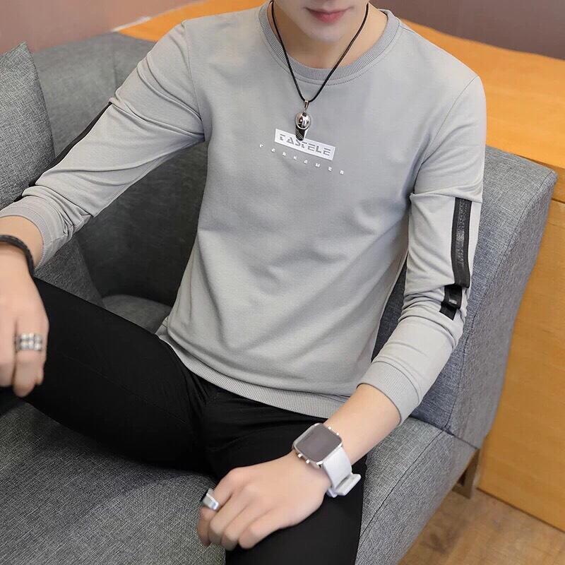 Áo thun nam tay dài màu xám thời trang cao cấp pg76 fashion shop ms25