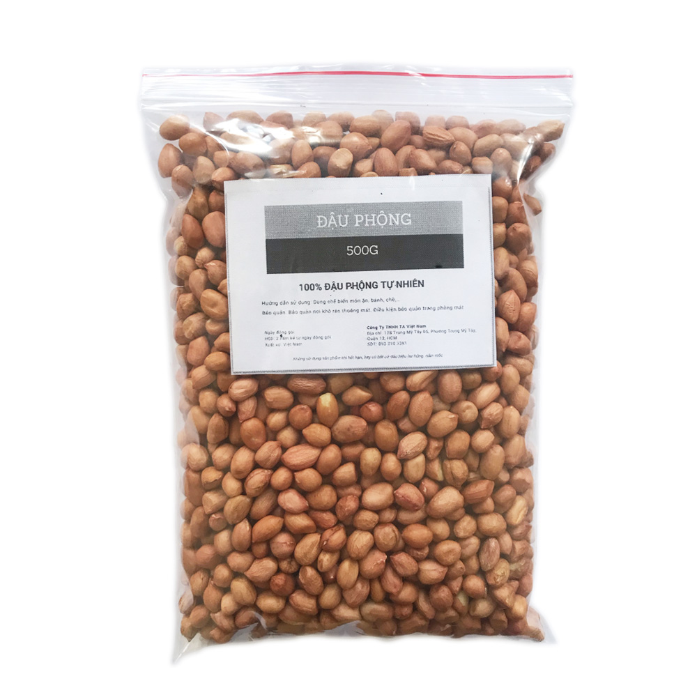 Đậu phộng nguyên hạt tafood 500g