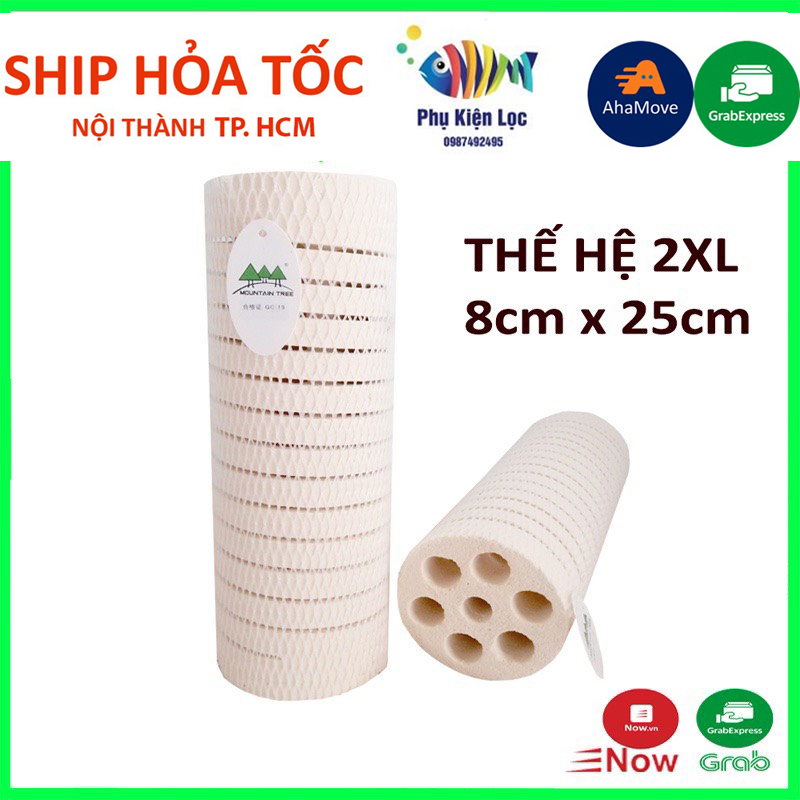 Sứ lọc bể cá củ sen sứ mountain tree thế hệ 2 vật liệu lọc cao cấp giành cho hồ cá 1 thanh