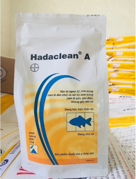 Hadaclean - Trị nội ngoại ký sinh trùng rận nước, trùng mỏ neo, sán