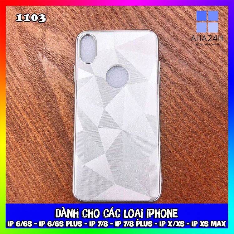Ốp lưng iphone họa tiết hình khối đủ dòng máy - ốp dẻo th1103