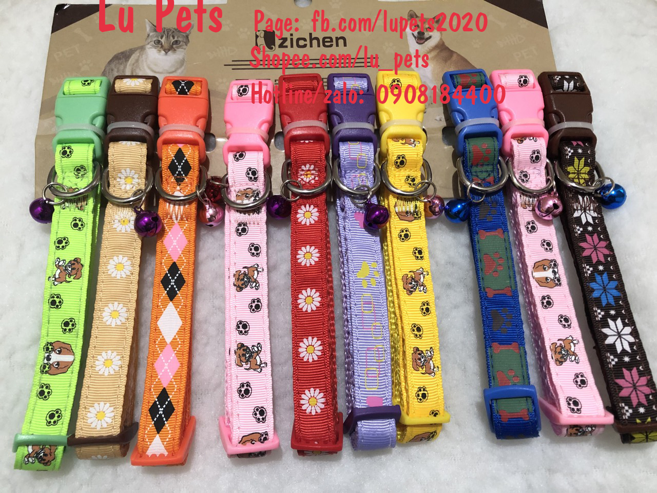 Vòng cổ có lục lạc cho Chó Mèo | Dây đeo cổ có lục lạc cho Chó mèo | Vòng cổ có chuông cho chó mèo
