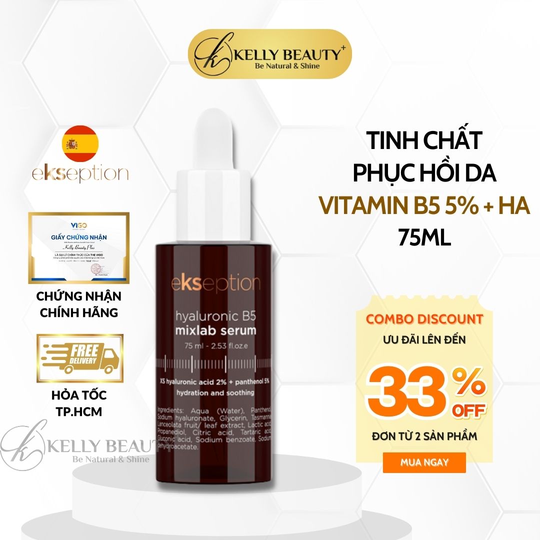 Tinh Chất Phục Hồi Da ekseption Hyaluronic B5 Mixlab Serum | Kelly Beauty