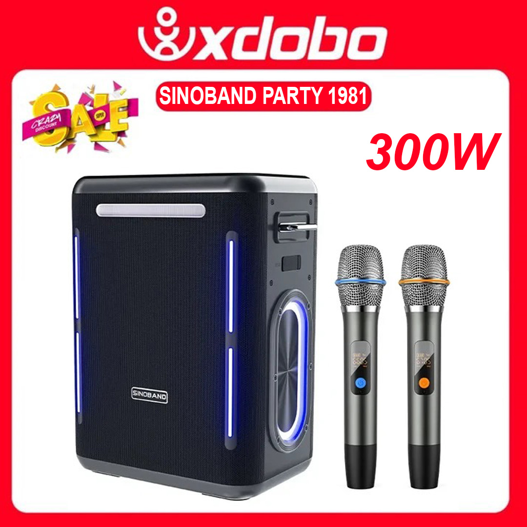  Loa Di Động Bluetooth Karaoke Xdobo PARTY 1981 Sông Suất 300W Pin 30000mAh Âm Thanh Vòm 3D Hỗ Trợ Thẻ Nhớ USB Jack 6.5 - Chính Hãng 